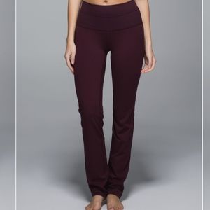 Lululemon Straight-Up Pant *Full-On Luon Bordeaux Drama